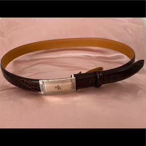 Lauren Ralph Lauren Belt Genuine Italian Leather  M-Size